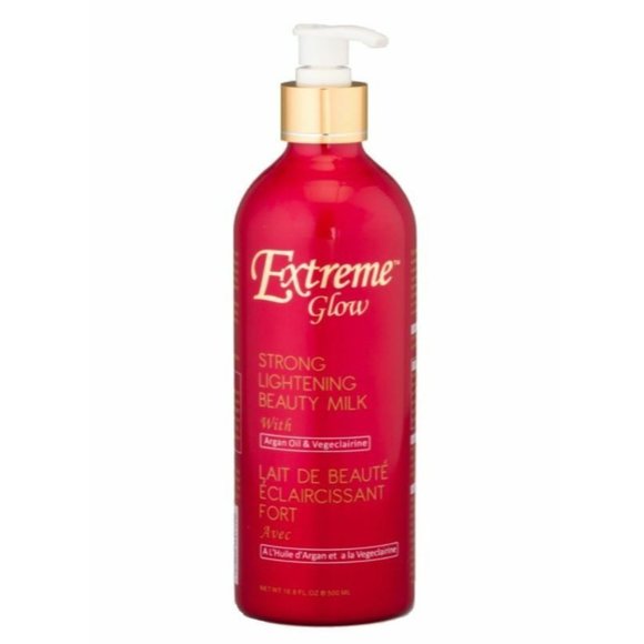 Extreme Glow Strong Brightening & Moisturizing Beauty Milk 16 oz and Serum Combo